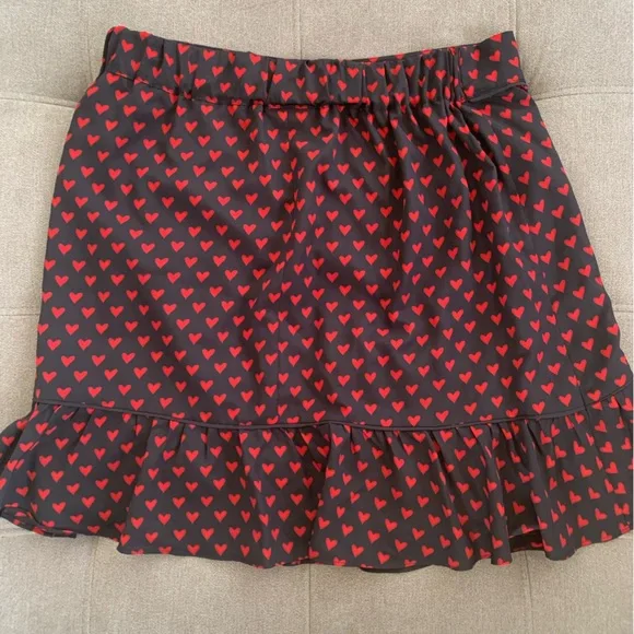 ♥️NWT Maison Jules Heart Printed Cross-Ruffled Skirt from Macys size large - Picture 7 of 9